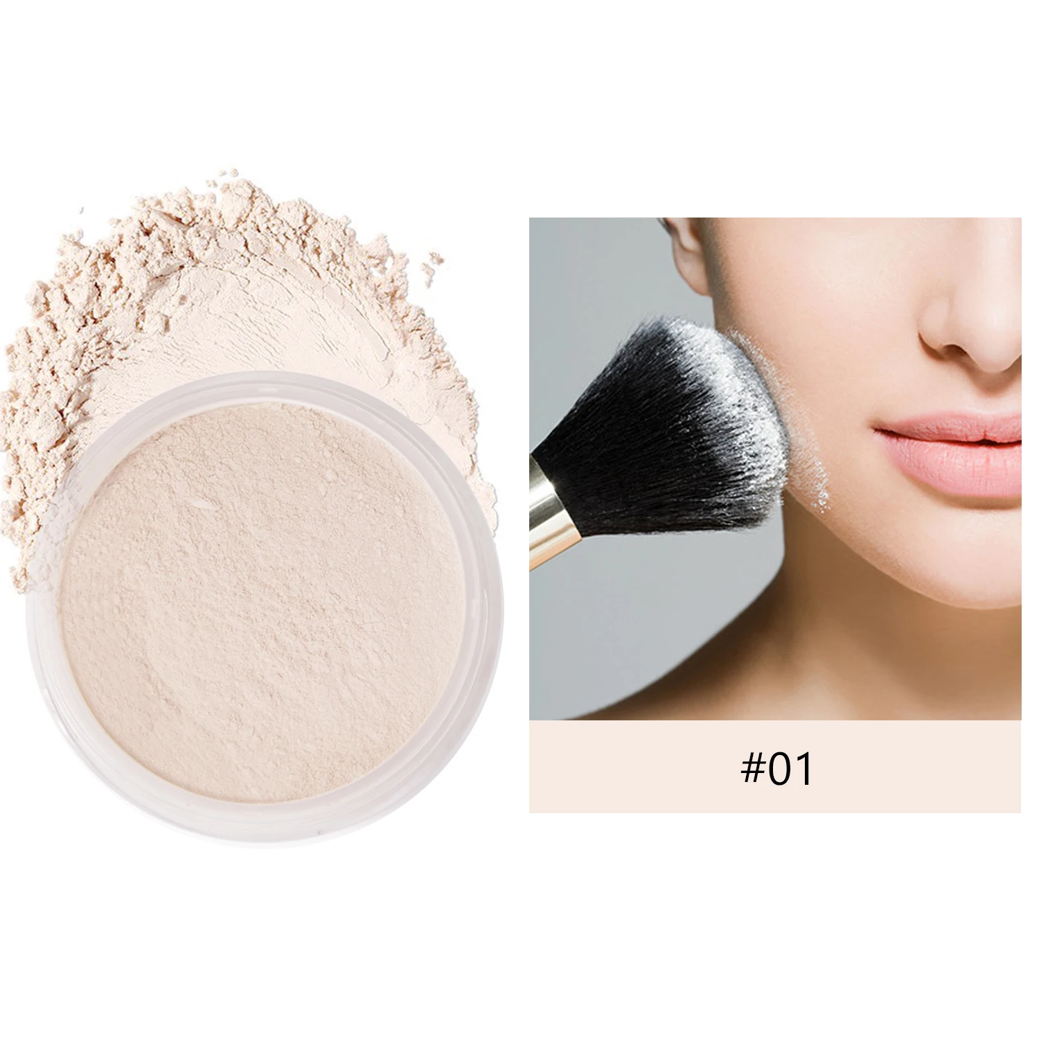 Paraben Free Multiple Function Powder Foundation Korean Trending Spf Loose Highlighter Face Glow Powder Private Label