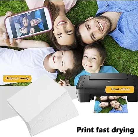Hot sale 240g high gloss single sided RC photo paper waterproof inkjet printing clear bright side for Epson printer