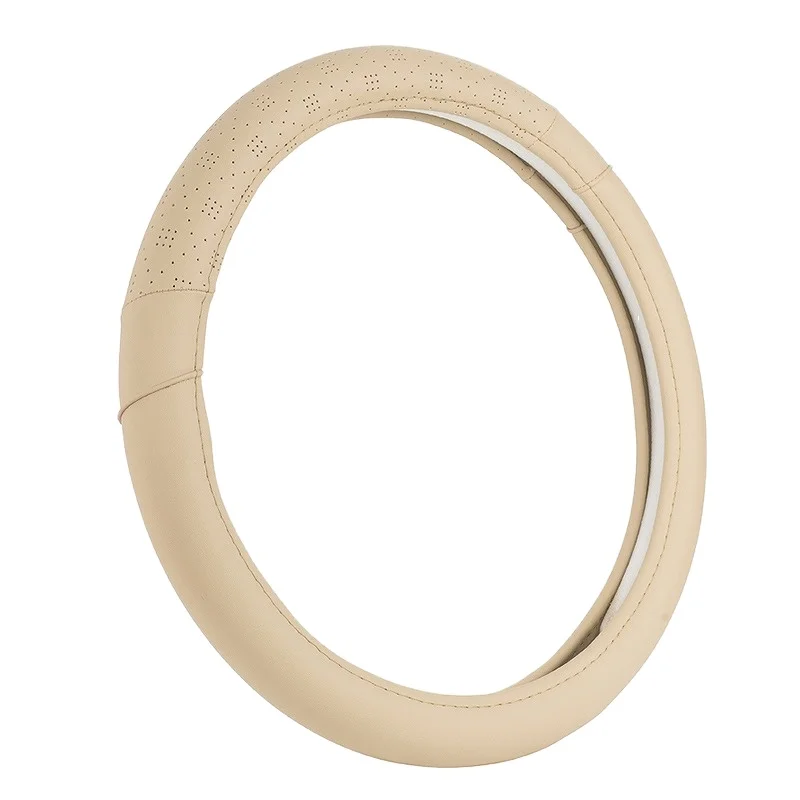 New Genuine Leather Steering Wheel Heater Cover