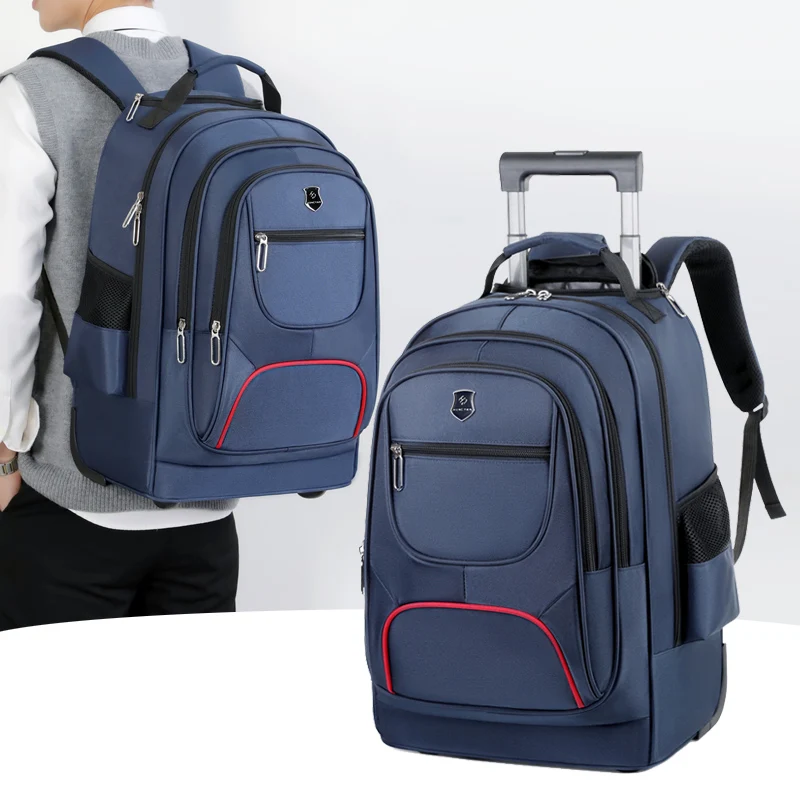 Wholesale waterproof trolley draw-bar box three-color business travel computer bag