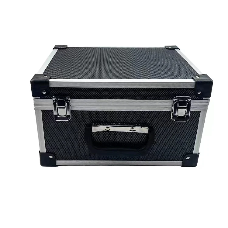Black Hard Aluminum Tool Carrying Case with Foam Inside Aluminum Suit Case