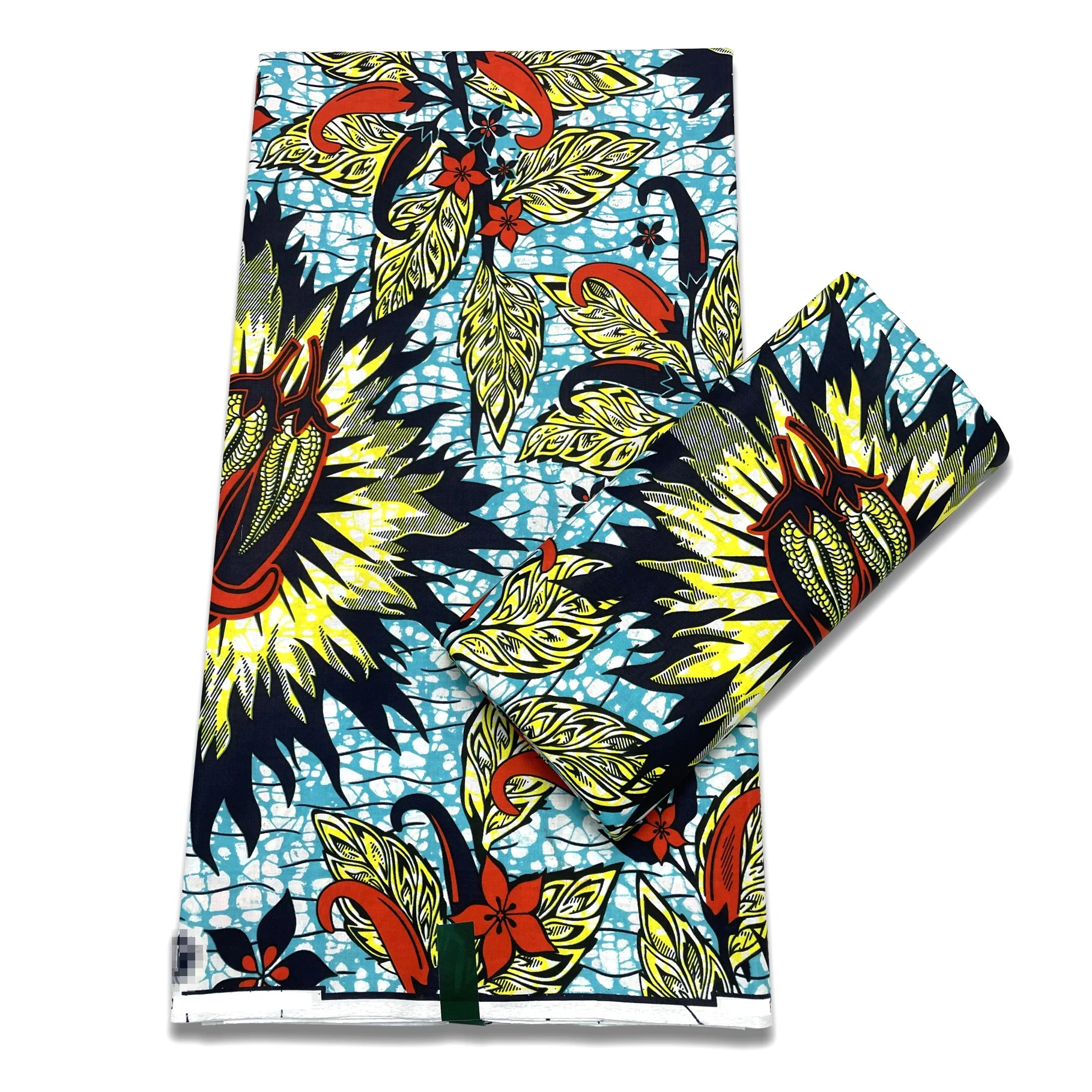 2022 popular new fashion 100% cotton african wax fabric 6 yards for costume