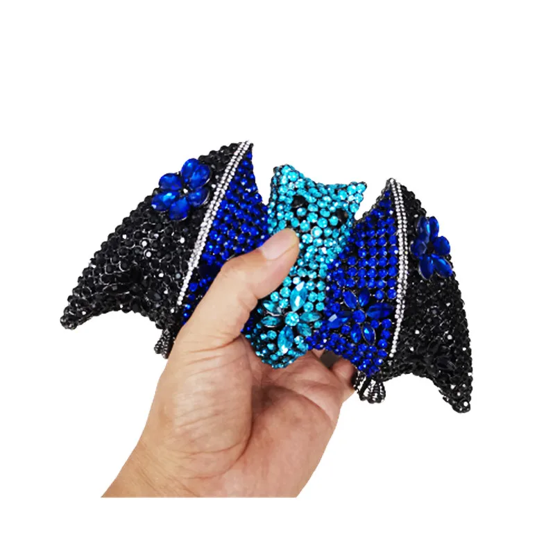 Newest Style Bags For Women Animal Bat Multi High Quality Crystal Rhinestone Clutch Wallet Cocktail Party Wedding Money Purse