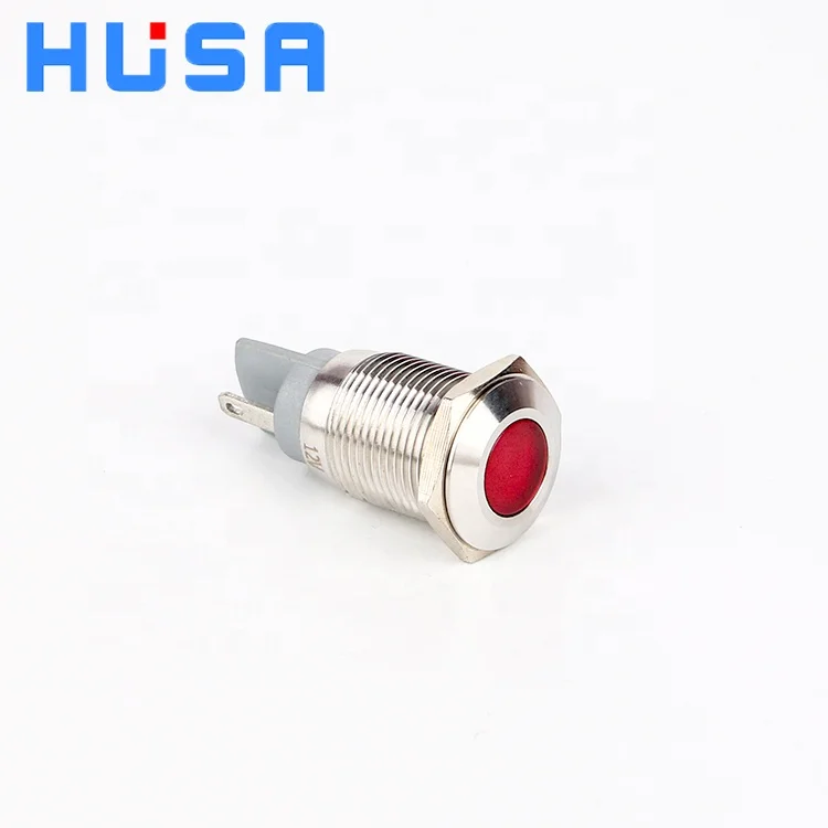 16mm Panel Mounted waterproof Metal LED Indicator with Screw feet or pins 12V 24V 220V LED red green blue yellow white