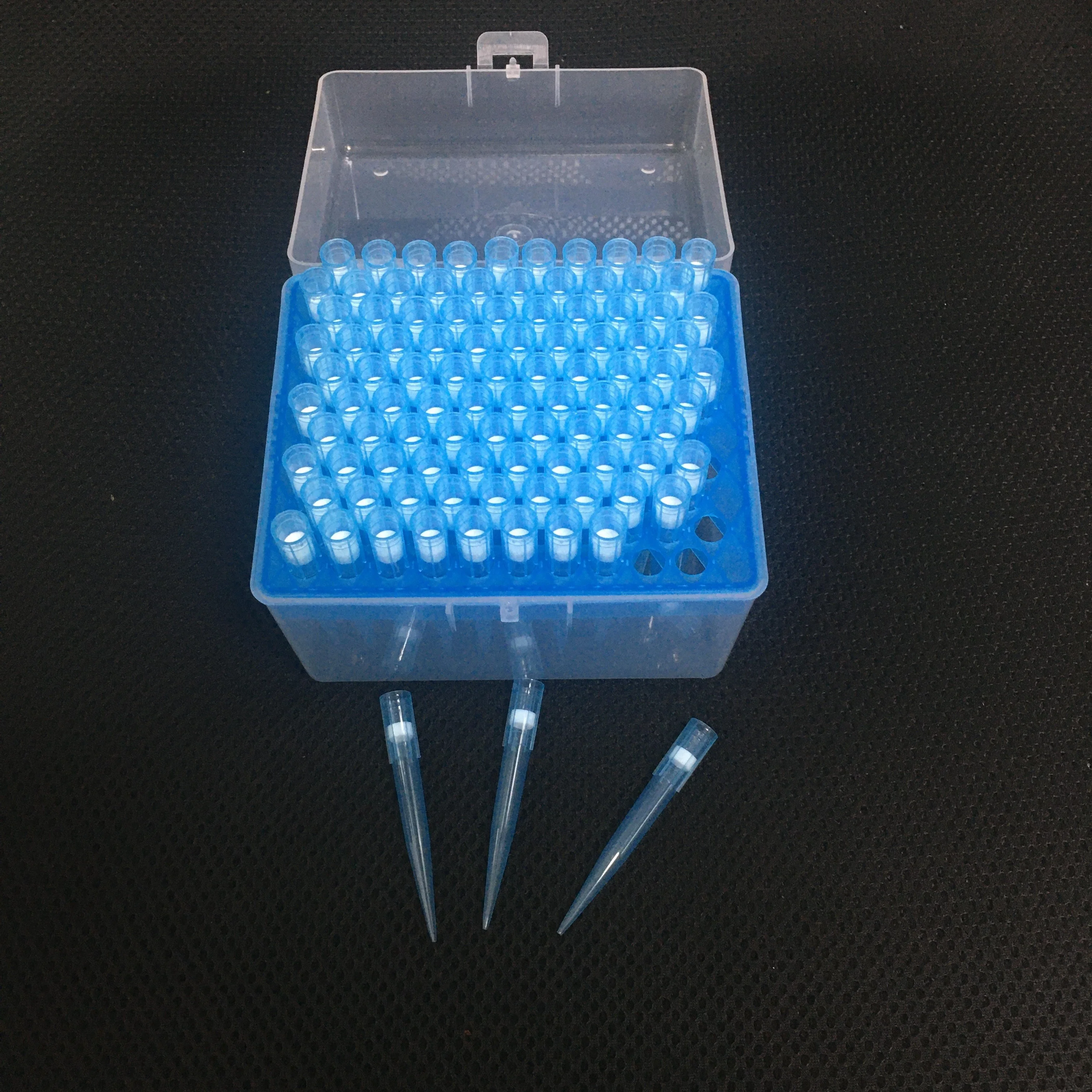 disposable fliter tip 10ul 20ul 100ul 200ul 1000ul sterile flitered tips micropipette tip with box rack
