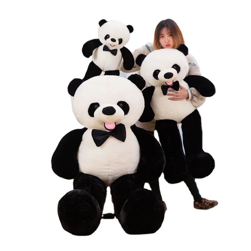 AIFEI TOY Smiling Panda Cute Hugging Plush Toy Doll Lazy Sleeping Pillow Girl birthday gift