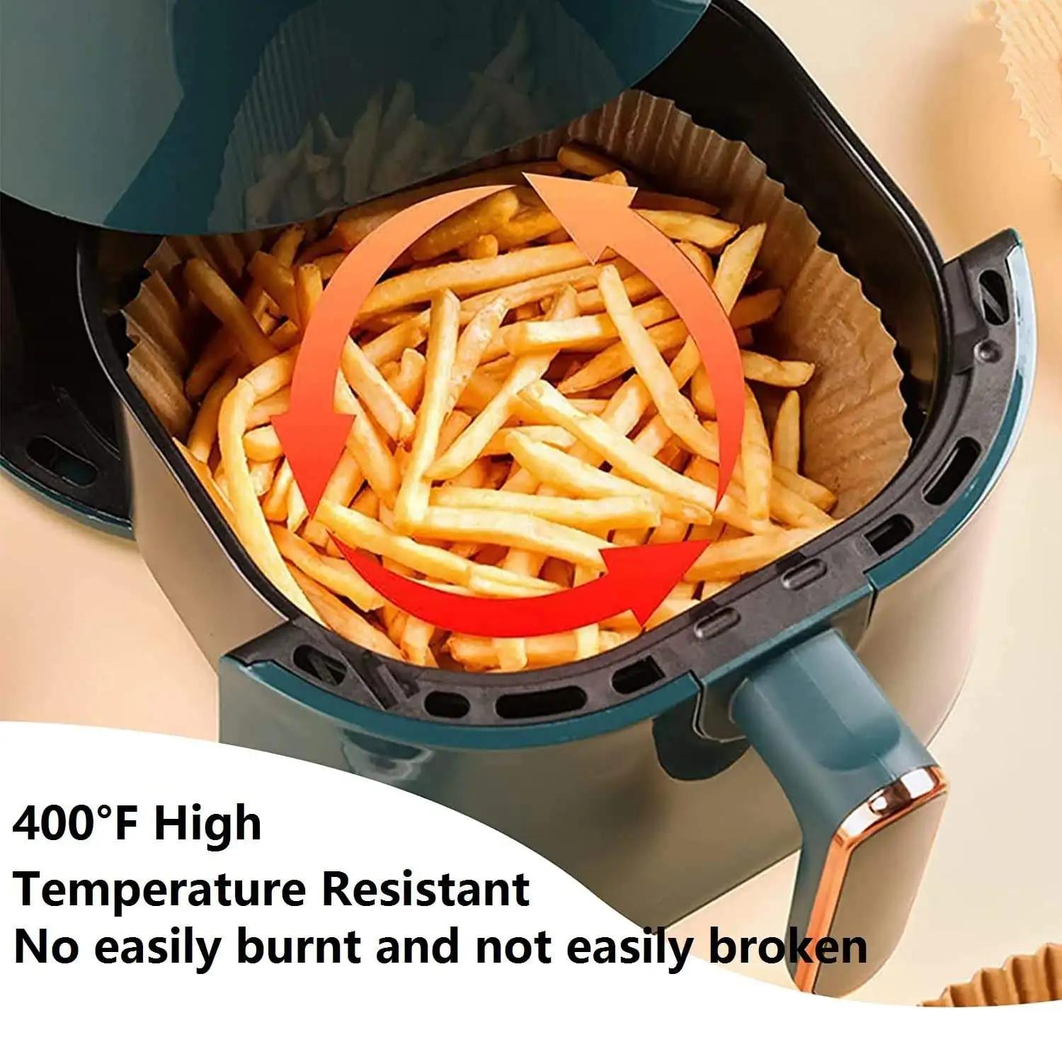 Air Fryer Disposable Paper Liner Non-stick Disposable Air Fryer Liners Baking Paper Air Fryer Parchment Paper