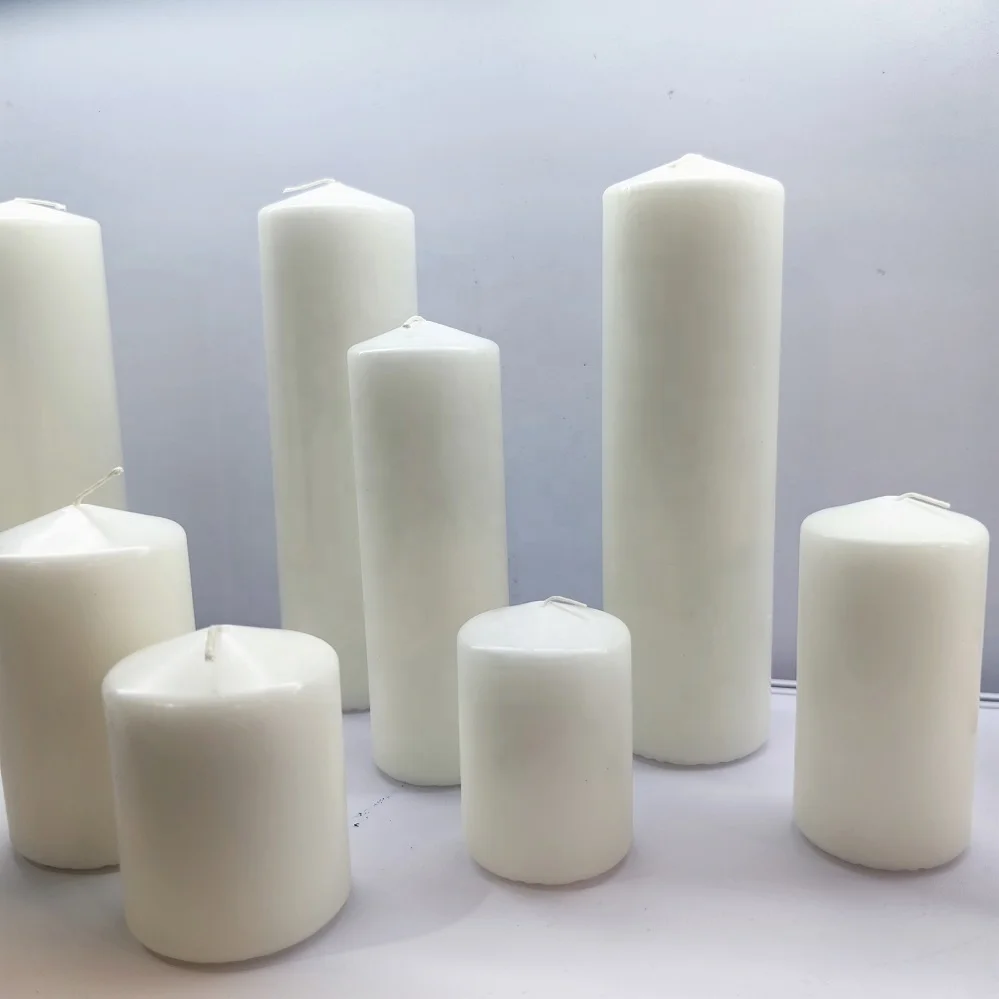 colorful scented or unscented pillar candle no smoke super candle velas