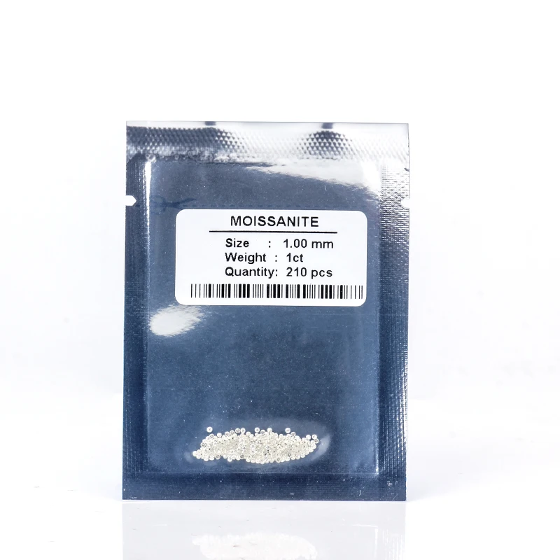 Stargem Wholesale Melee Diamond 1mm 2mm Round Brilliant Cut DEF Color VVS Loose Moissanite Gemstones