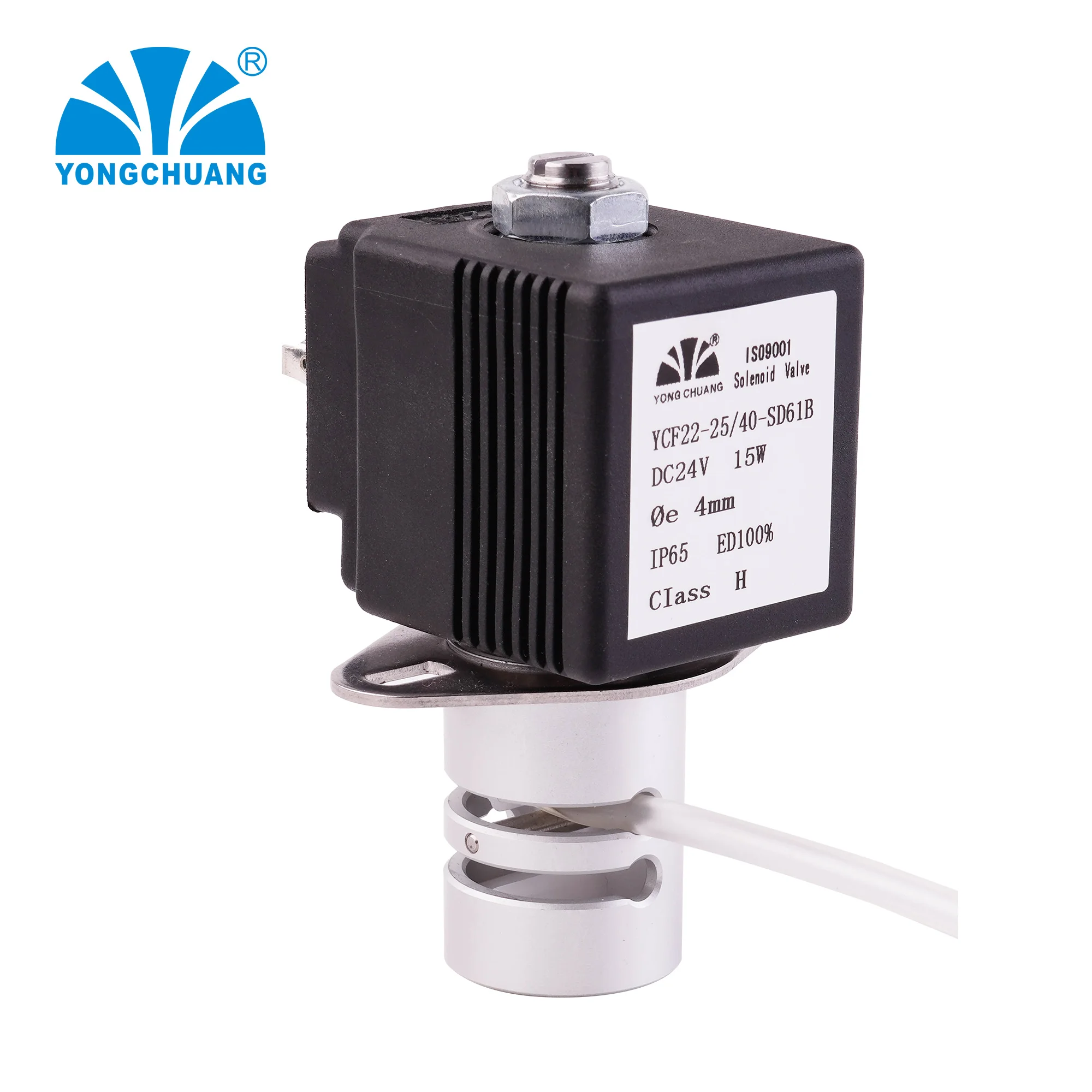 Yongchuang YCF22 double tube Pinch isolation solenoid valve 12V 24V for beverage milk medical analyzer use