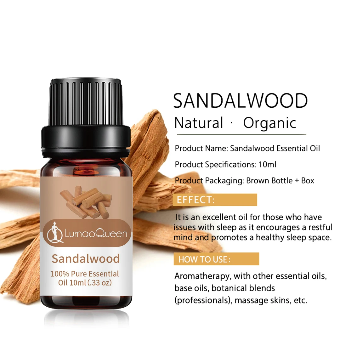 Sandal Wood Essential Oil 100% Natural Hot Sale Private Label Essential Oil Skin Care Essential Oil Vendors