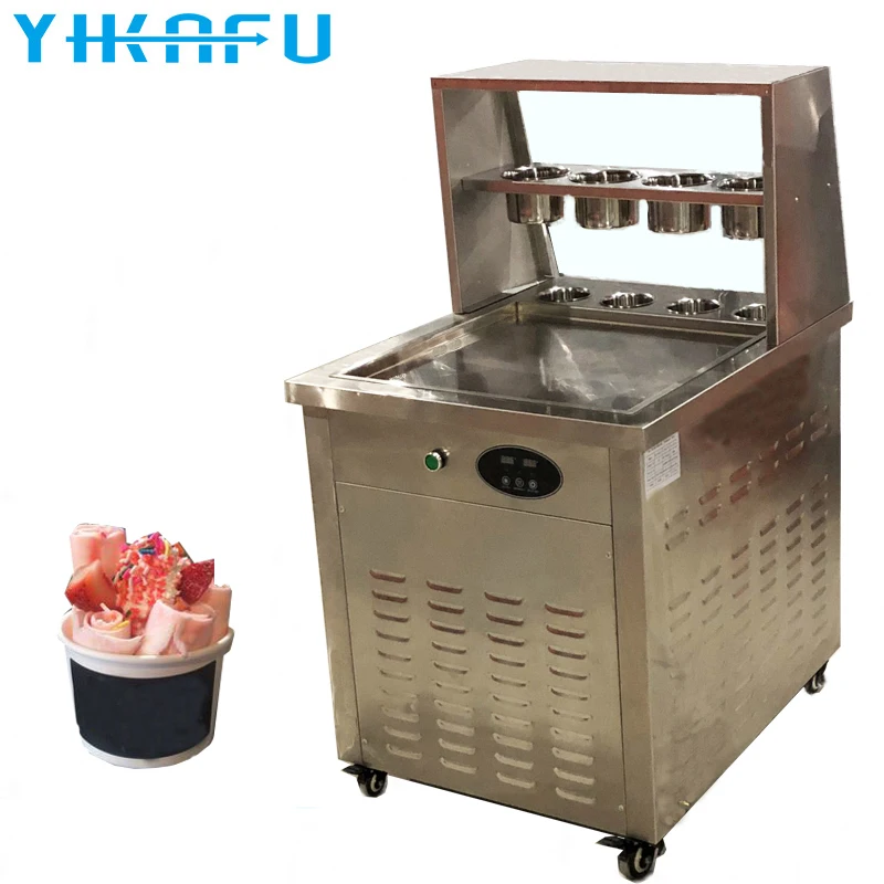 Newer Recommended 20inch pan price Thai fried ice cream machine fry ice cream roll making machine