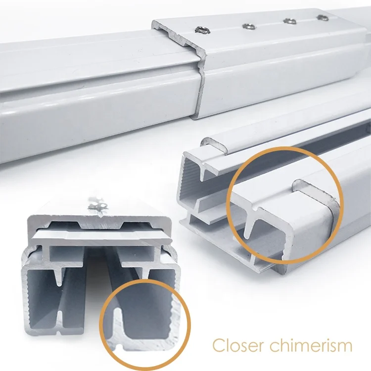 Smart Home Electric Motorized Curtain Motor Splicing Sliding Rails Set