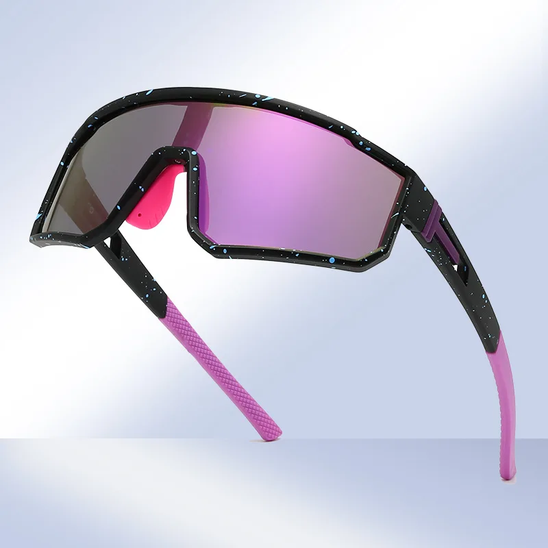 New Fashion Cross-Border Polarized Sunglasses for Men and Women One-Piece Outdoor Riding Sports Glasses for Cycling
