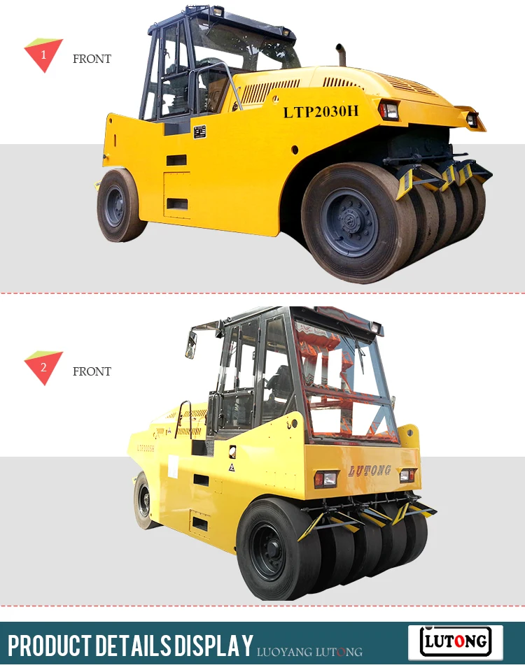 Hot selling LTP1016H 10tons---16 tons hydraulic road roller pneumatic rubber tire road roller for sale