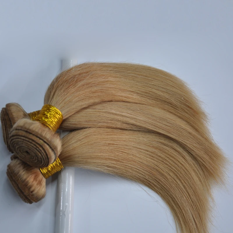 Cheap Price 12-28 inch Straight Wave 613 Blonde Color Human Virgin Hair Bundles In Stock