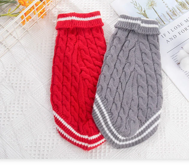 2021 модный свитер для собак Одежда для домашних животных Одежда для собак Роскошная красная одежда для домашних животных