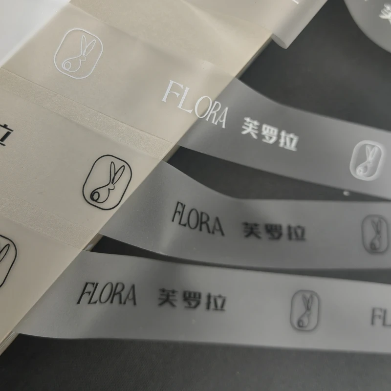 Custom TPU Translucent Frosted Ribbon With Logo High Quality Flower Ribbon Printing Grosgrain Satin Ribbon For Gift Wrap