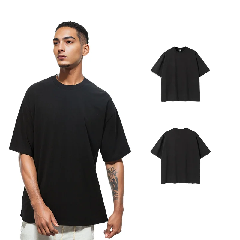 Custom Streetwear Mens Blank Unisex 260GSM Batik Acid Wash 100% Cotton Tee Oversized T-shirt Print Logo Vintage T Shirts