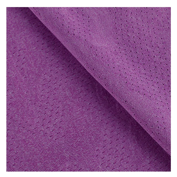 Hot Sale 100 Polyester Eyelet Knitted Sublimation Custom Breathable Birds Eye Mesh Fabric For Sport Wear