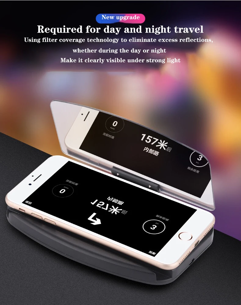 Universal car fast charger obd2 HUD car Plug&Play USB ports windshield digital speedometer  head up display car accessories