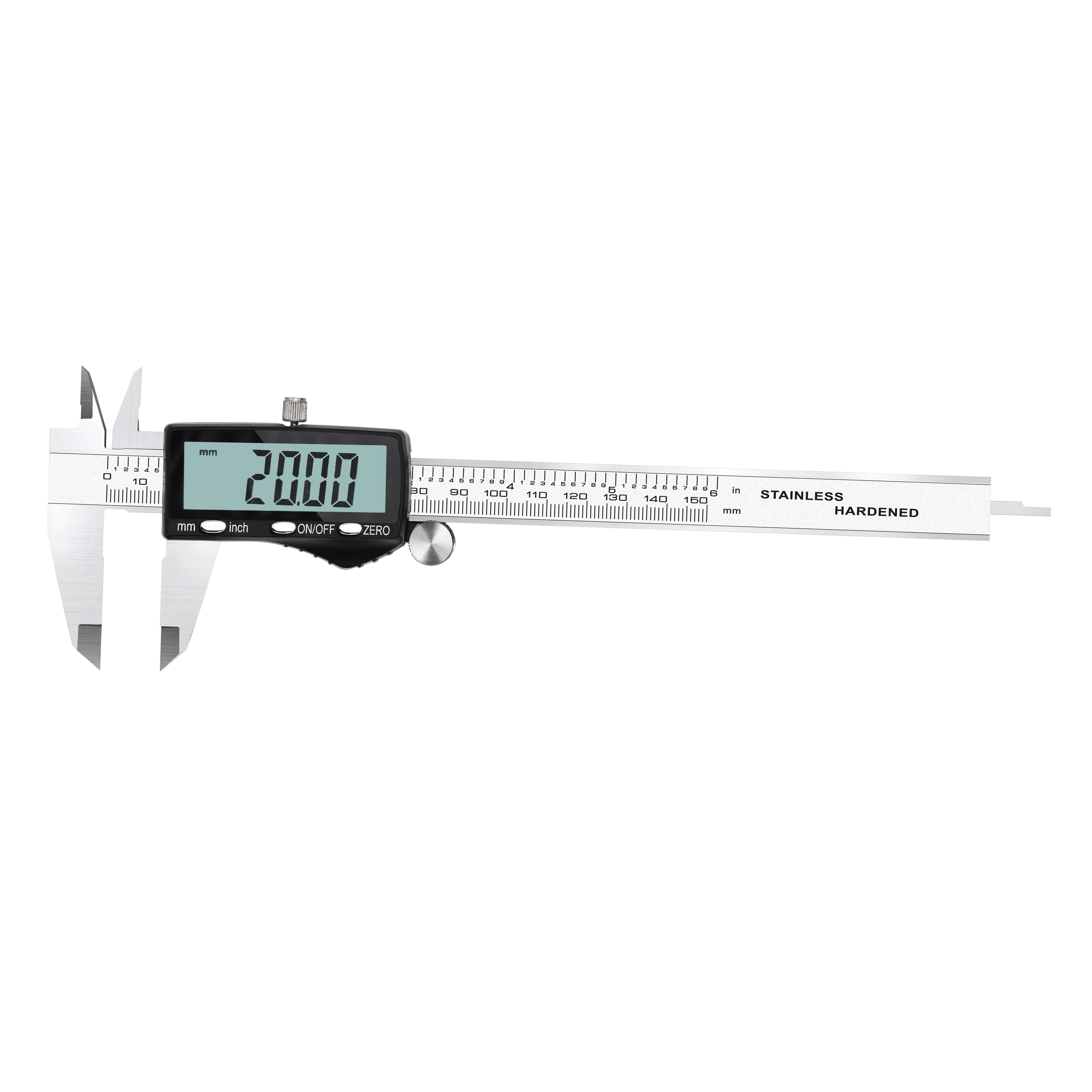 TRANRICH High Quality Caliper 150MM Stainless Digital Caliper with Large Screen Inch & Millimeter Display