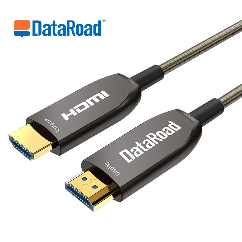 Dataroad OEM ODM металлический 1 м 5 м 30 м 200 м AOC 3D 4K 60 Гц 18 Гбит/с позолоченный HDR hdmi волоконный кабель