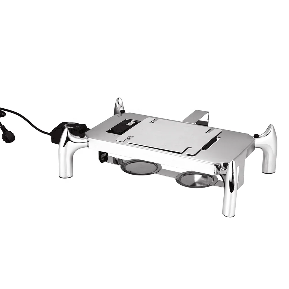 Food Buffet 9L 6L Display Round Rectangle Roll Top Chafing Dish Buffet Set Stainless Steel Gold Chafing Dishes For Catering