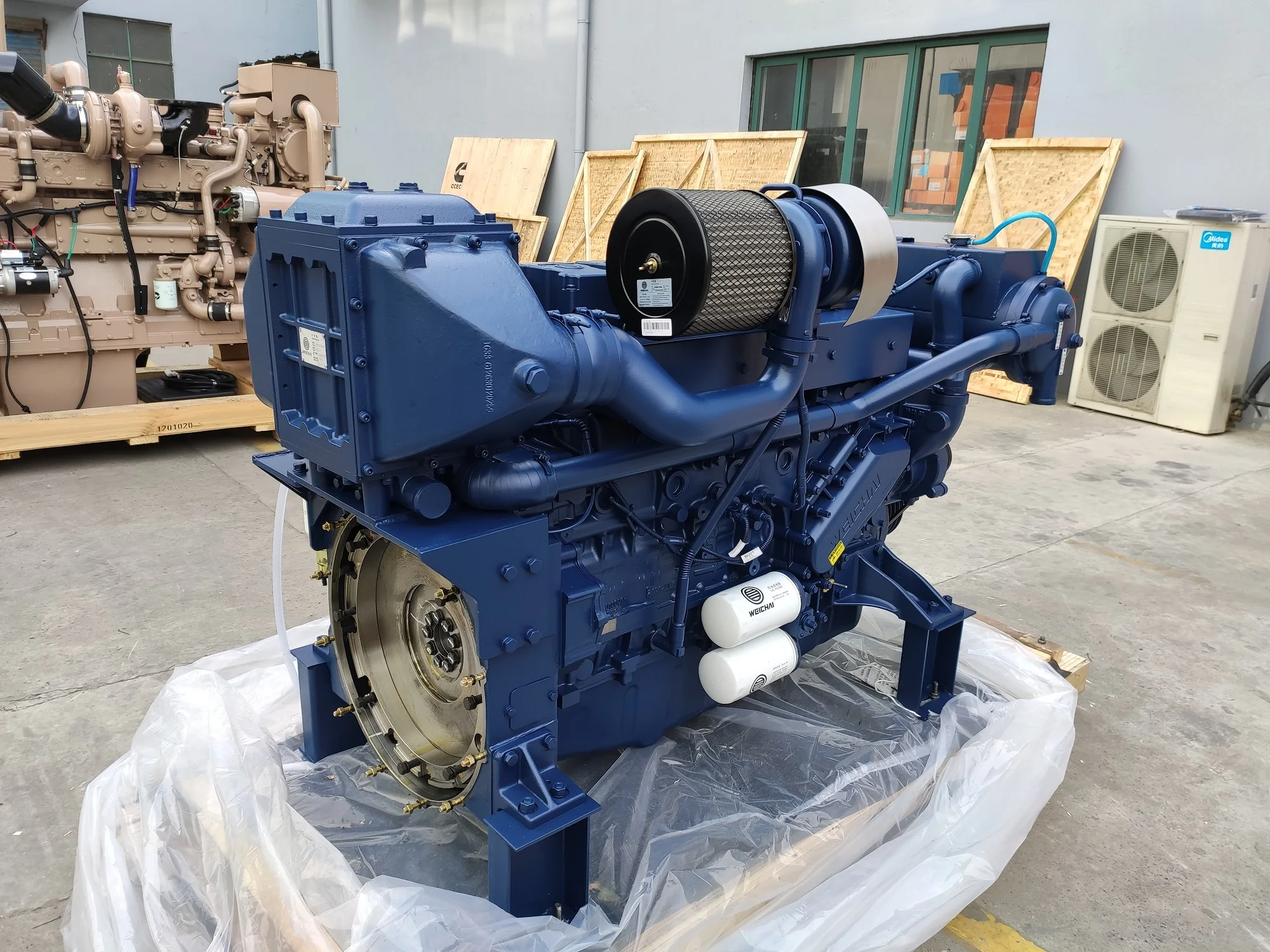 New 6 cylinders WP12C500-21 500hp wp12 weichai marine diesel engine