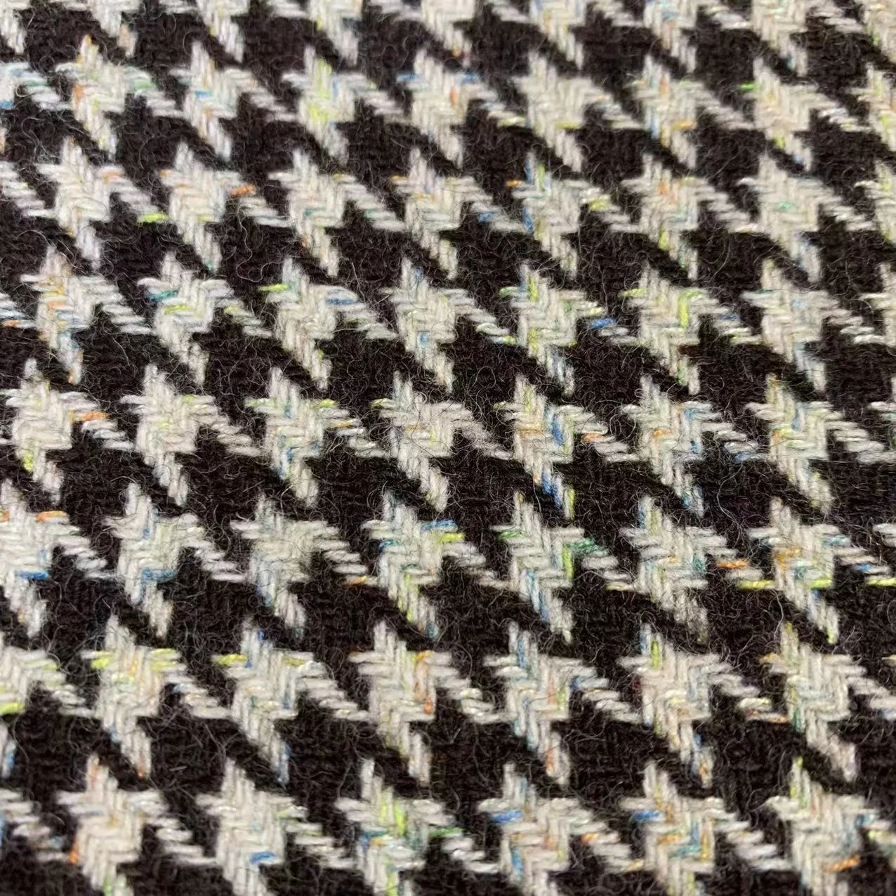All season 50wool 530g/m  Melton houndstooth fabric  for woman suit and Home decoration fabricIn-Stock Items