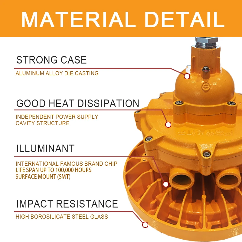 12V Explosion-proof Red LED Warning Lamp with 90Db horn Warning Light Led Warning Lamp Product Explosion Proof Lamp