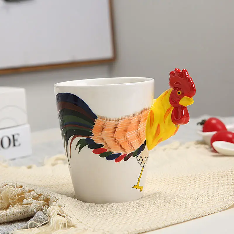 Camp Cartoon Black Breakfast Black Customized Tea Sets Gift Box Ceramic Ceramic Animal Cup