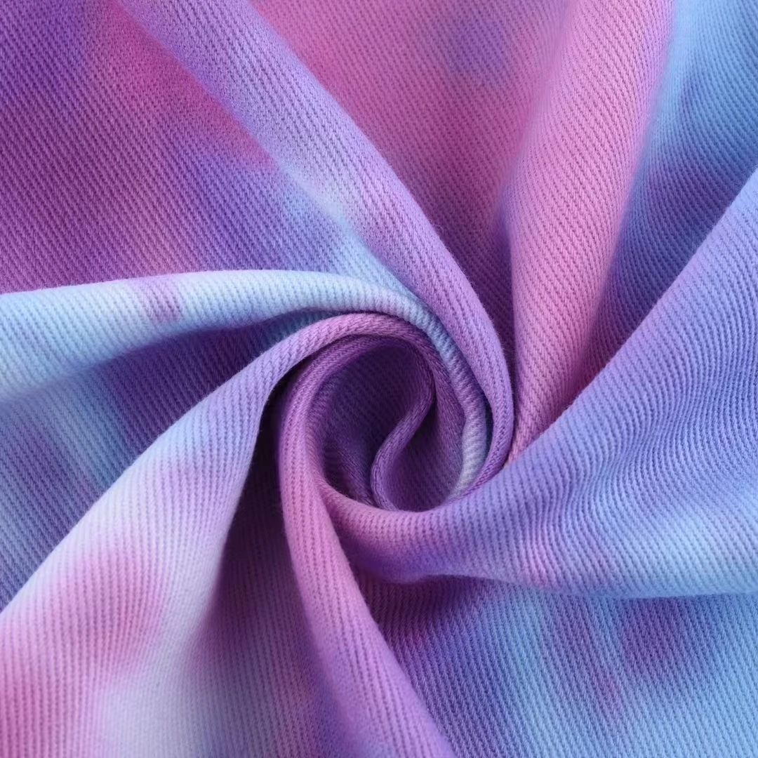 Fashion Tie Dyed Cotton Canvas Fabric Manufacture