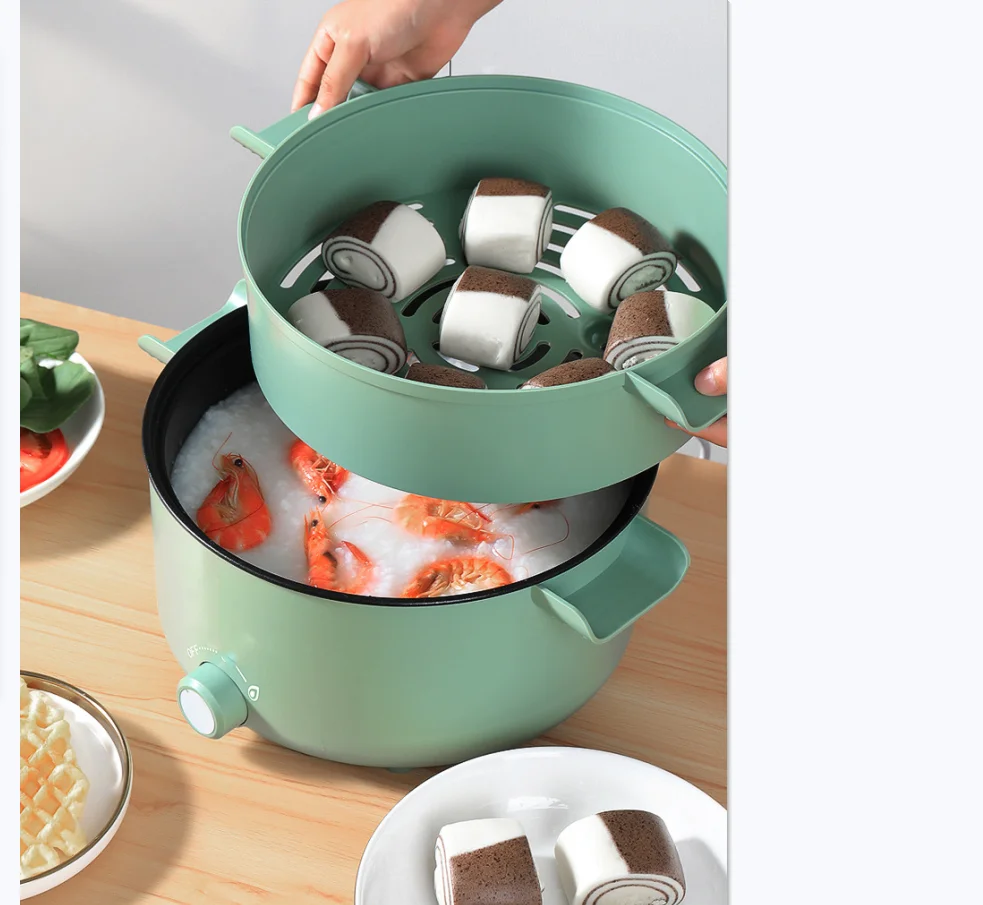 YOUR BEST CHOICE Multi-functionalcooker electric hot pot  cooking pan steaming on and boiling down non-stick pan coating