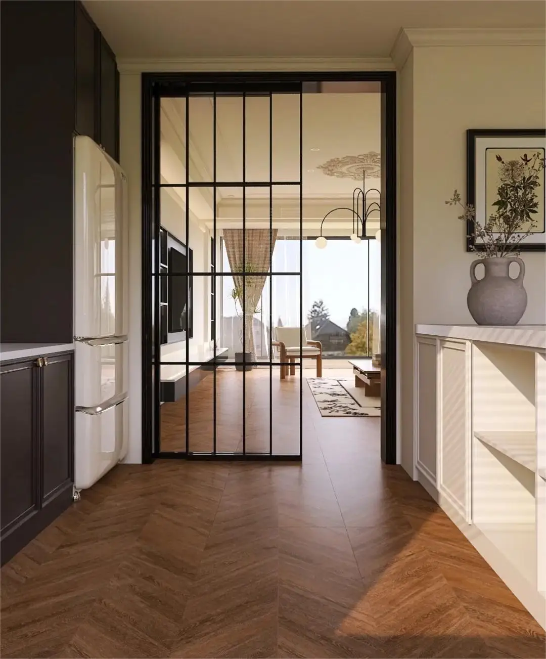 Free Interior Design Service Foshan High quality  Ceiling High Kitchen Cabinet TV Cabinet and Wardrobe