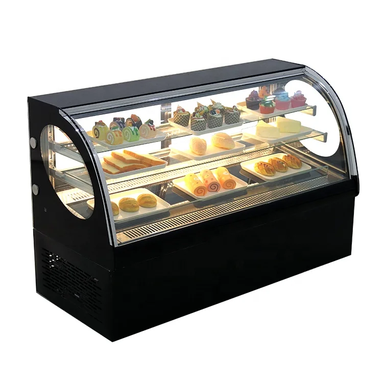 Automatic Defrost Display Case Merchandiser Table Top Cake Display