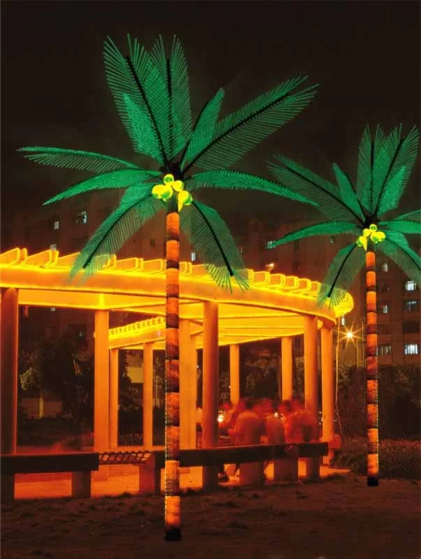 light up palm trees