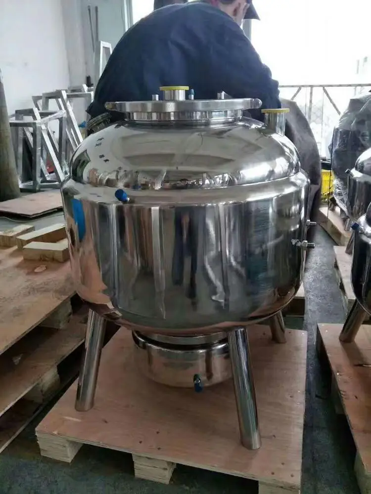  Резервуар для растворителя S304 500 анг. Фунт. резервуар этанола из нержавеющей стали контейнер реакции с оболочкой