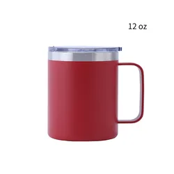 Double Wall Stainless Steel Insulated Coffee Tumbler Mug with Handle Thermos King Travel Mug Coffee Mug Thermos