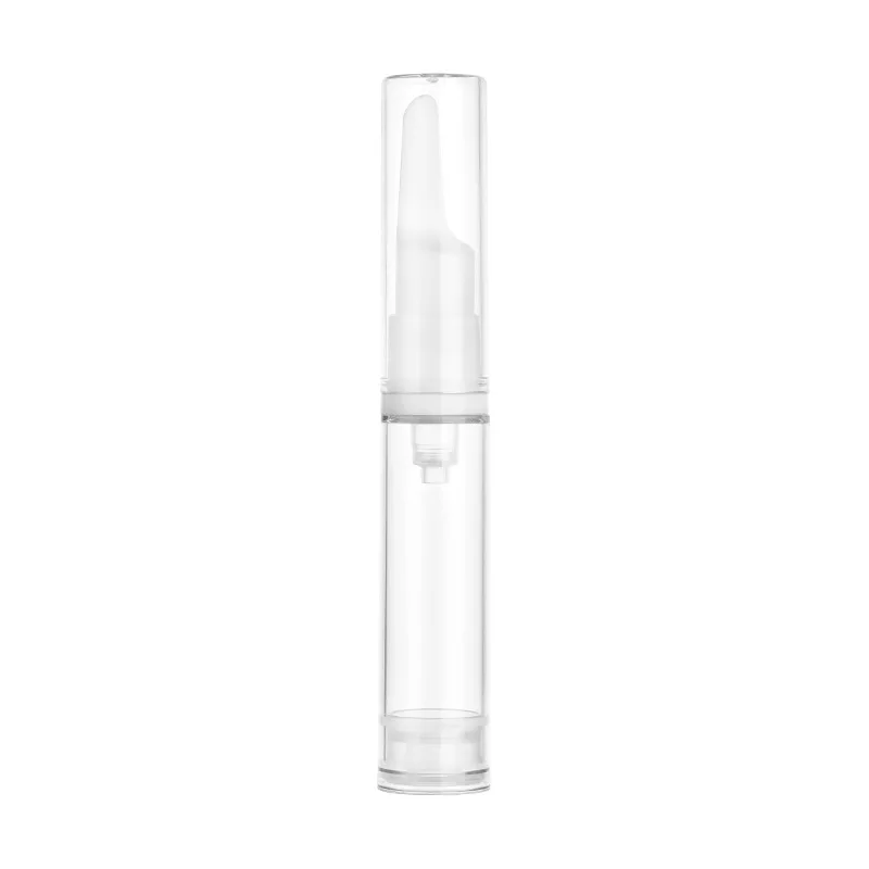 Wholesale customization 5 10 15 ml PP Airless Serum Cosmetic Pump Syringe Tube Packaging Lotion Plastic Syringe Bottles