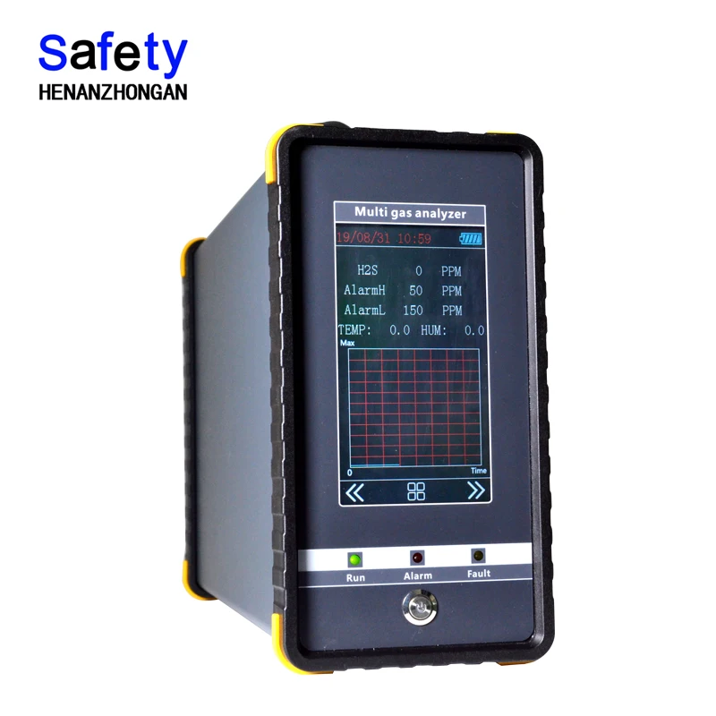 H2S NO2 CO gas detector 16 gases analyzer