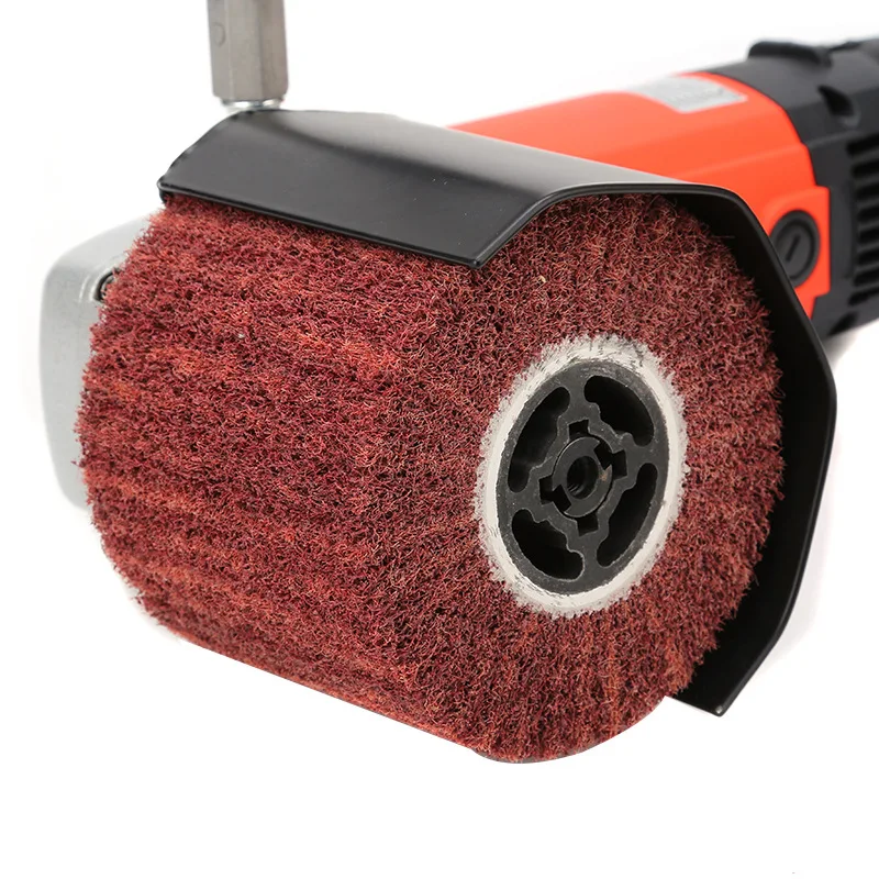 Adjustable Speed 220V 1400W 300RPM Wire Drawing Variable Speed Wheel Polisher Metal Wood/Steel/Floor Polishing Machine