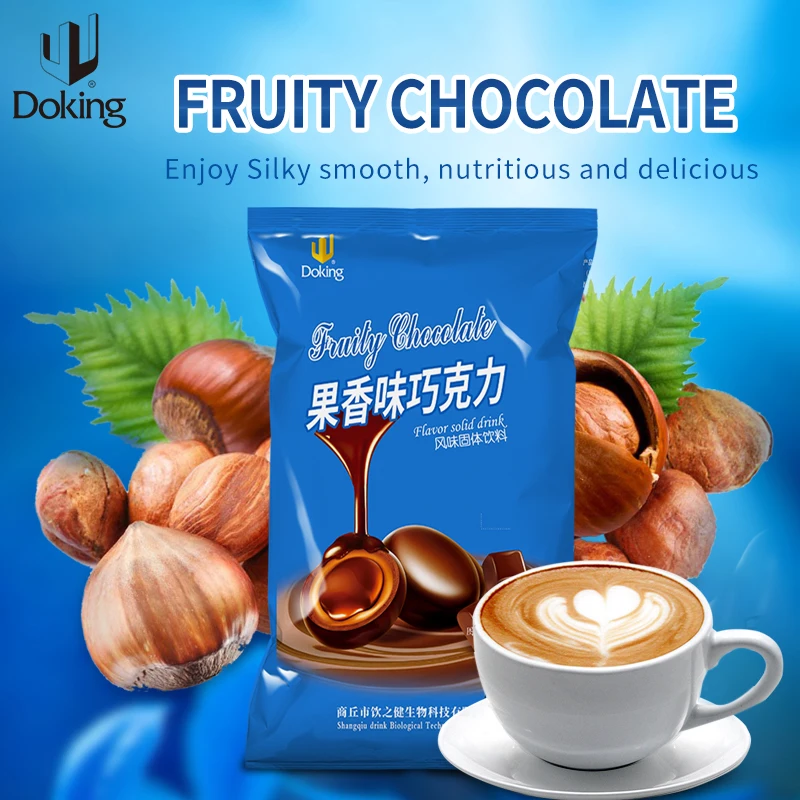 Doking 700G Gigh Quality and Low Price Multi-Flavor Fruity Chocolate Powder( Solid Flavored Drinks)