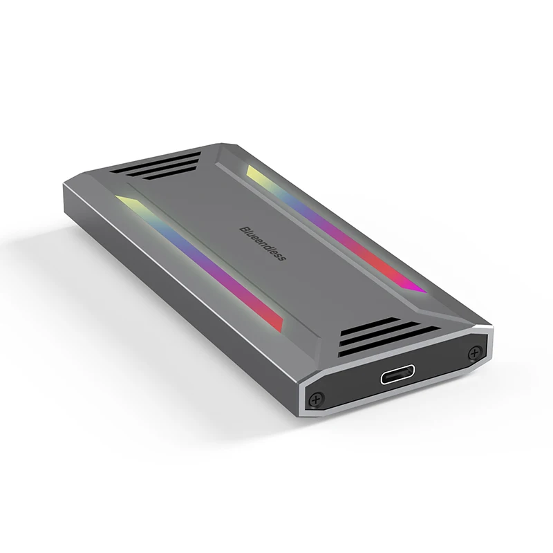 High quality aluminum ssd m.2 4tb m.2 nvme pcie 4.0 usb 4 40Gbps m.2 nmve enclosure