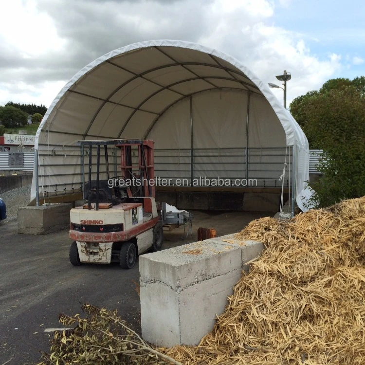 Cheap Prefab Fabric Tensile Pole Barn House Storage Tent