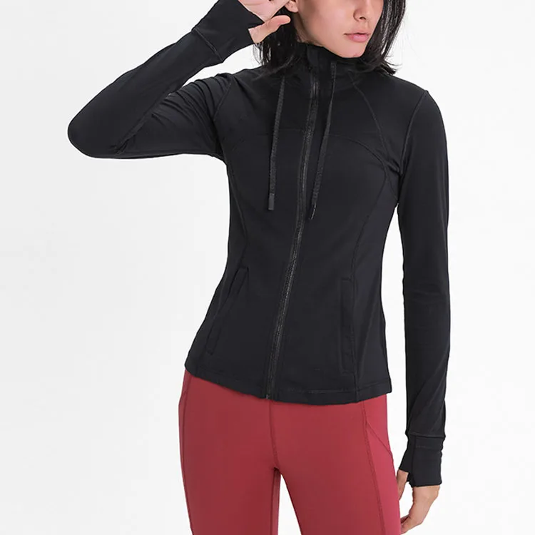 In Stock High Quality Women  Zipper Jackets Hoodies Hot Sale Sports Gym  Regular Pullover Hoodies