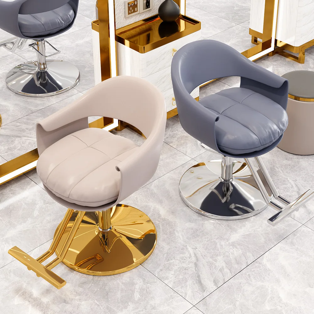 Barber Shop Chair Best Internet Celebrity New Hairdressing Chair Hair Salon Special Lift Rotating Fashion Hair Cutting Seat