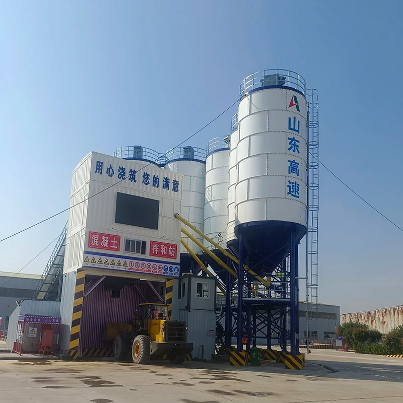 Китай 30 М3 40 75 м3 большая партия смешивая Мобильная производственная линия бетонный завод