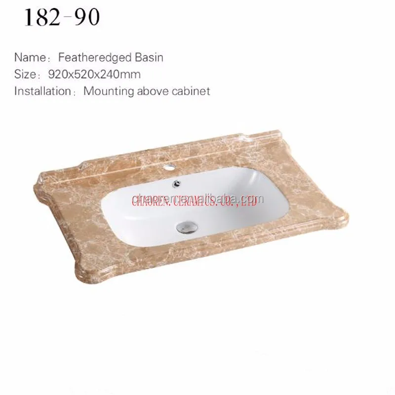 hotel sanitary ware basin bathroom cabinet sink ceramic basin