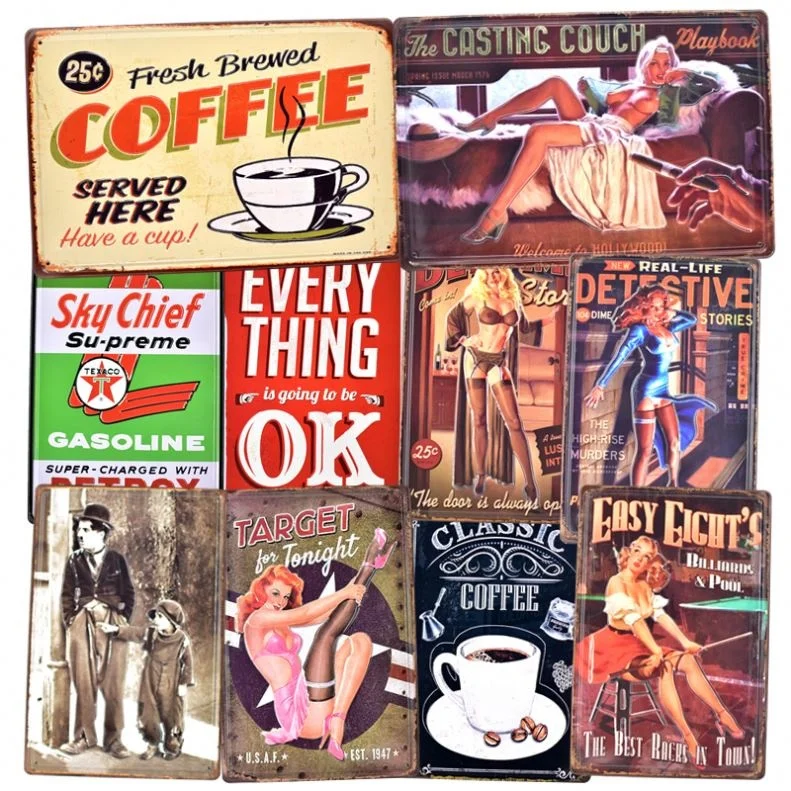Fresh Coffee Here Flammable 3D Embossed Retro Beer Poster Wall Decor Bar Pub Car Metal Tin Signs Home Metal Sign